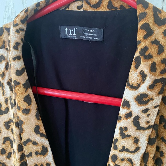 Zara Brown and Black Leopard Print Romper - Picture 5 of 9